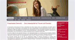Desktop Screenshot of frauenseite-chemnitz.de